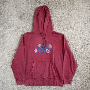 Polo Ralph Lauren Hoodie Mens M Painted Floral Script Logo Sweatshirt Pullover